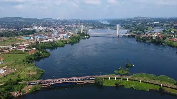 Sunset over River Nile at Jinja